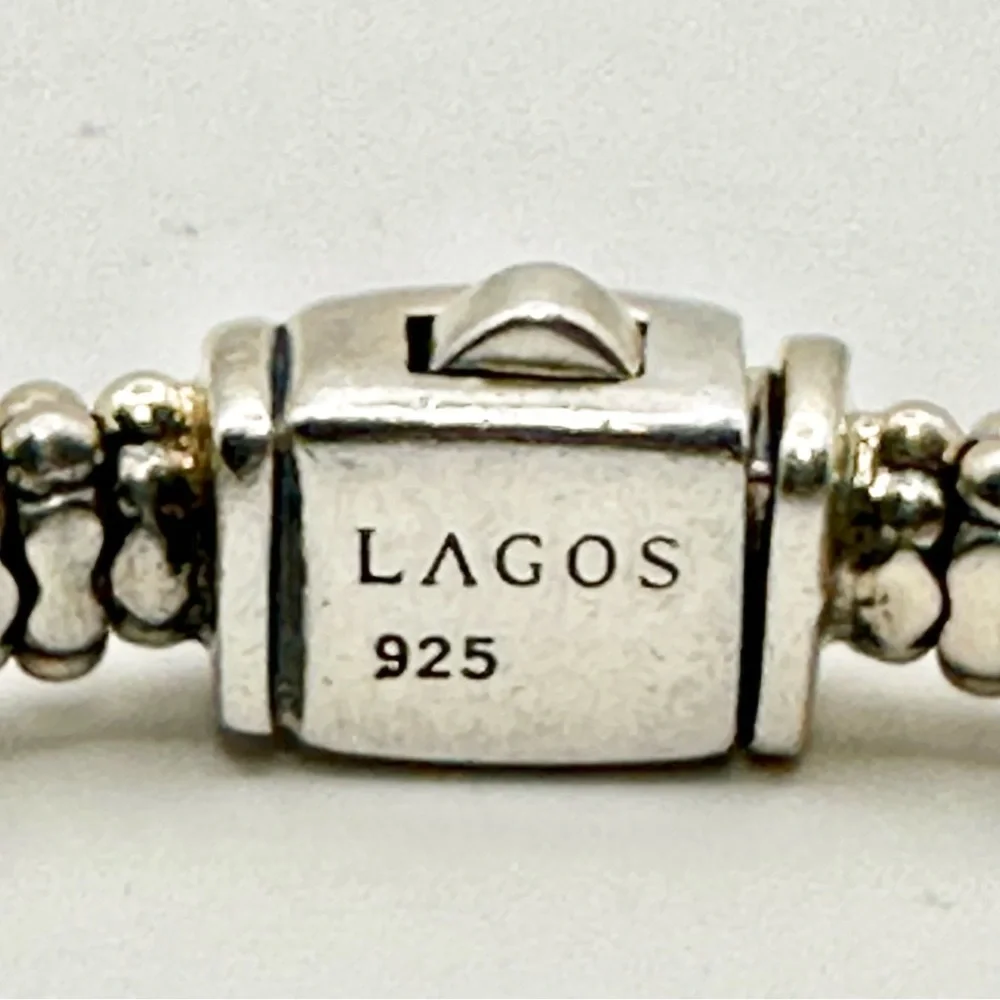 Lagos Sterling 7 Station Caviar Bracelet - Picture 4 of 8